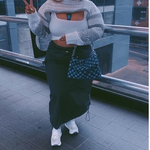 Plus Parachute Maxi Skirt - Picture 5 of 5